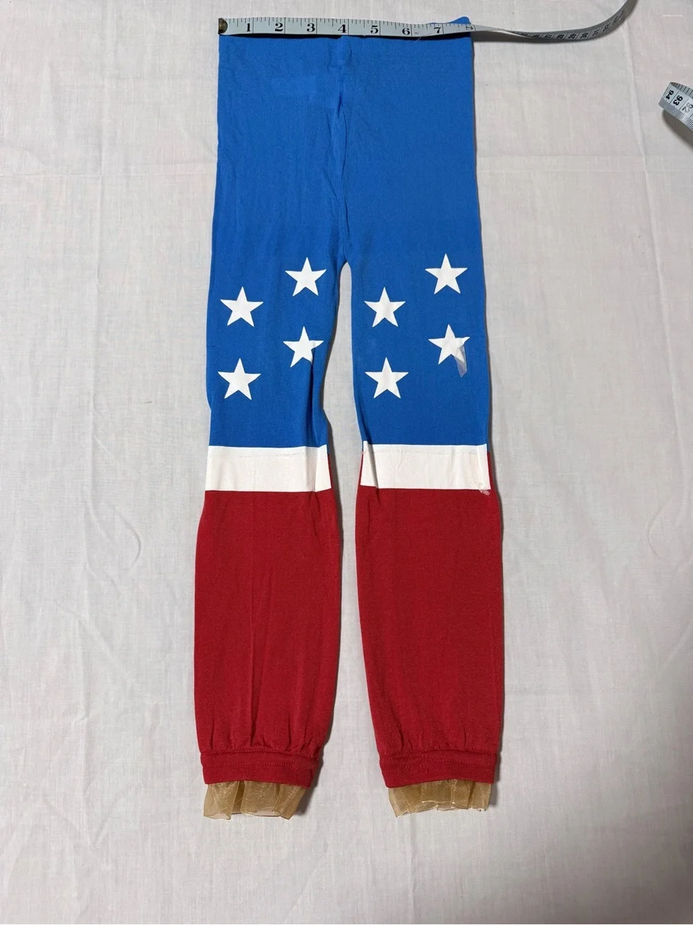 DC Comics Blue Red White Star Kids Leggings